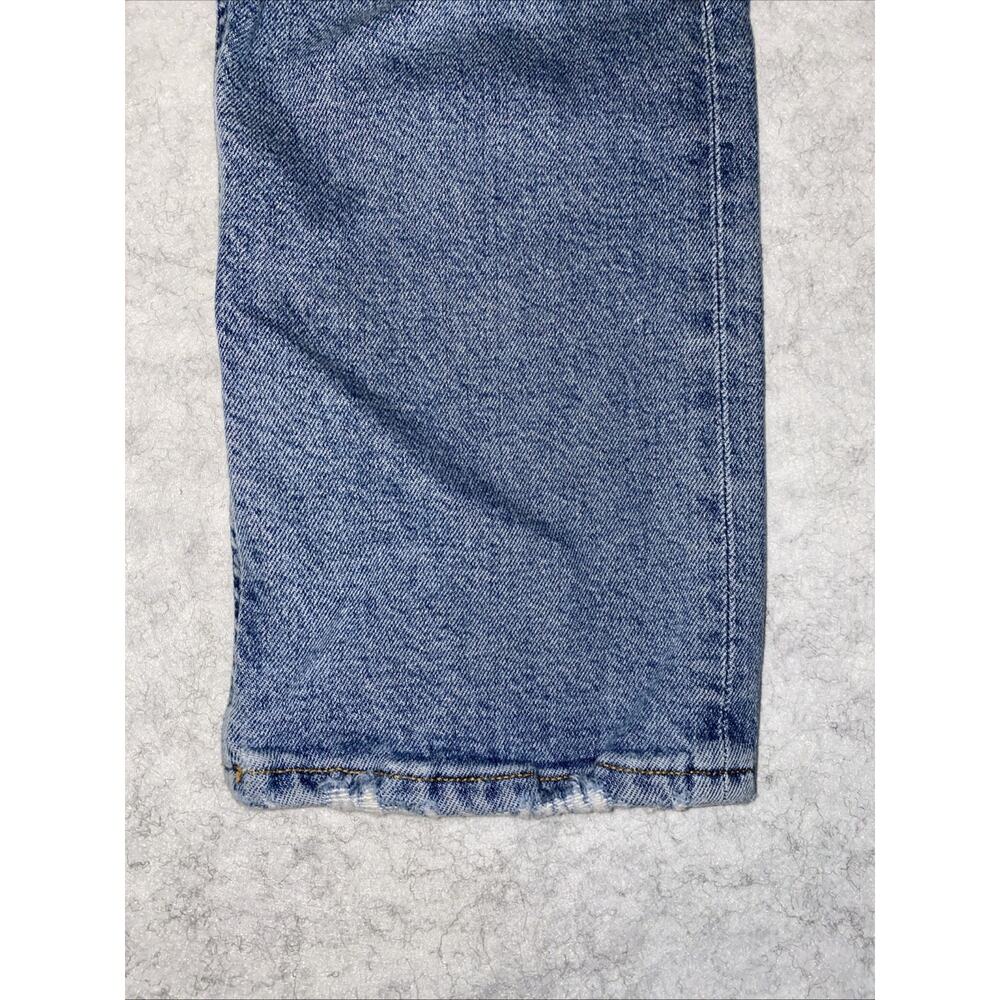 Agolde Riley Jeans Women's 27 Straight Leg High Rise Waist Button Fly Distressed - Picture 3 of 13